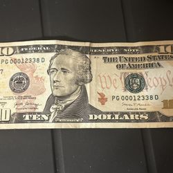 $10 Bill Cash Collectible 12338