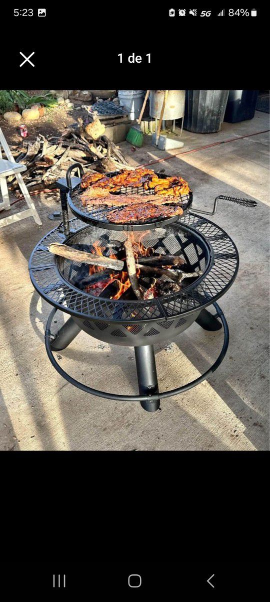 New Wood Grill BBQ Fire Pit 