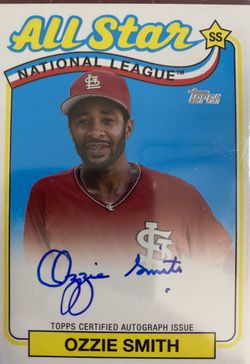 2024 Topps Ozzie Smith 1989 All Star Relic Autograph