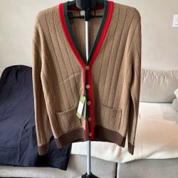 Gucci Camel Cardigan NWT