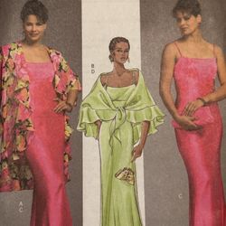 Butterick B4733 Rare Find  Pattern Formal Dress Sizes 8-14 Uncut