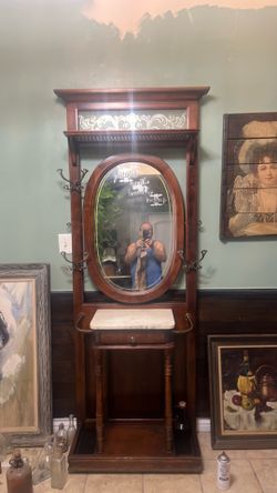 Antique hall tree from the 50s