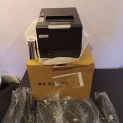 Rongta POS Printer, 80mm Thermal Receipt Printer, Restaurant Kitchen Printer with Auto Cutter