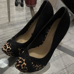 Leopard print Love Culture heels size 6 1/2