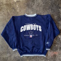 Vintage Logo Athletic Dallas Cowboys NFL Crewneck Sweatshirt