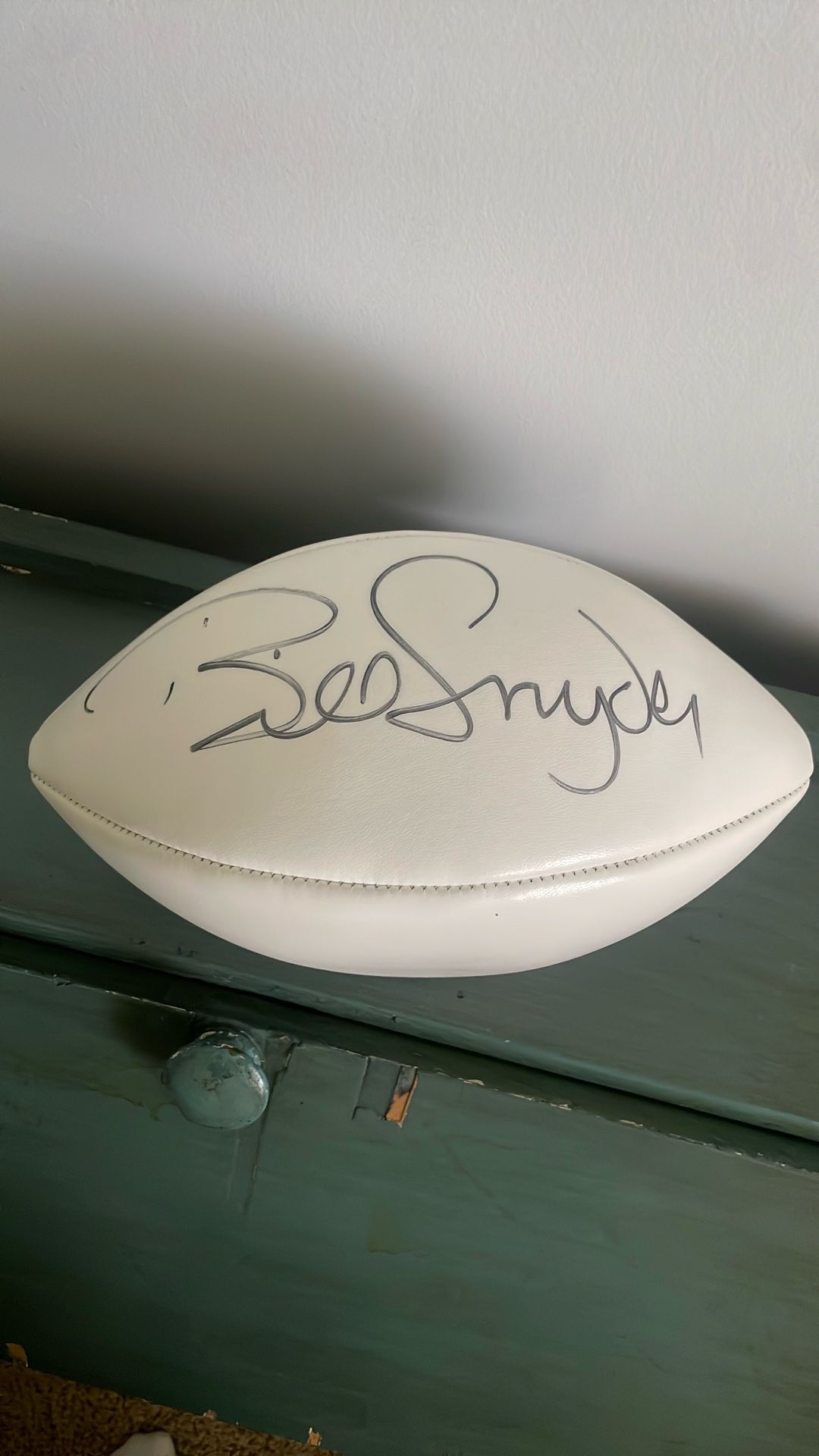 Bill snyder signed football