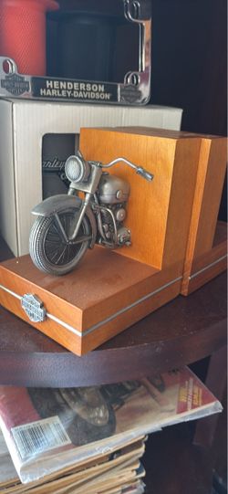 Harley Davidson bookends mint condition
