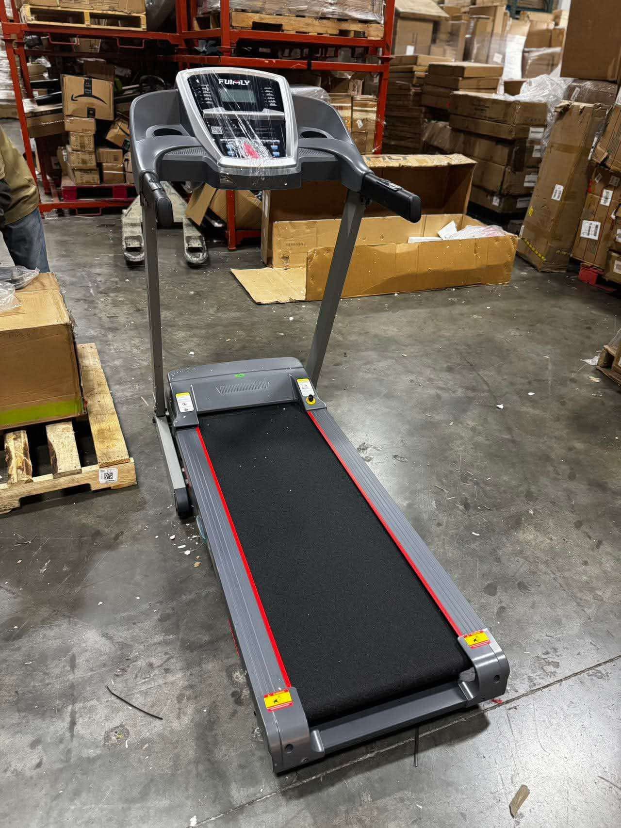 Folding Treadmill with 13% Auto Incline, 3.25HP Ultra-silent Motor, Speed Range of 0.6~9MPH,300lb Weight Capacity,Bluetooth Connectivity, Home&Office 