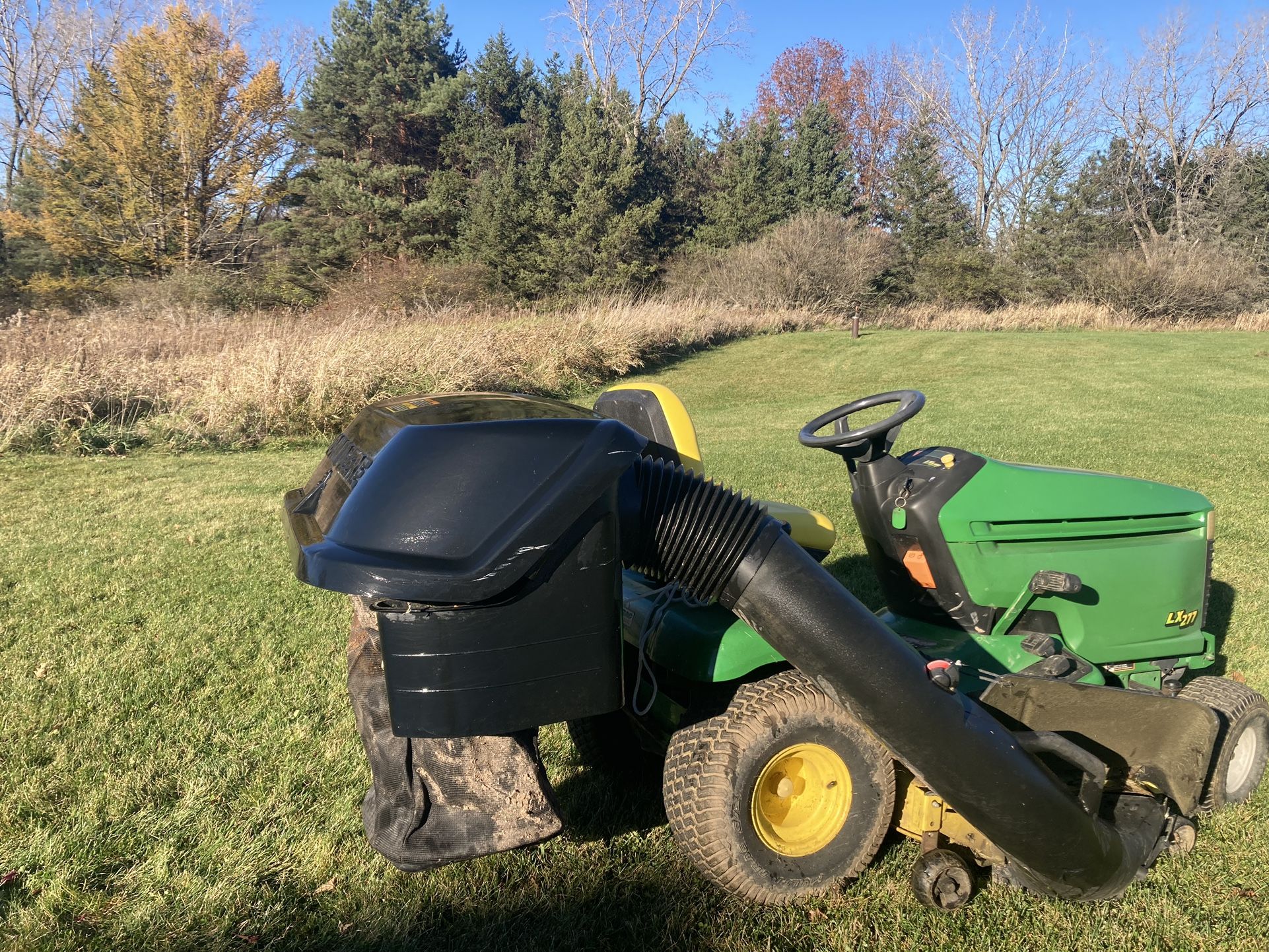 Leaf Bagger Attachment / Grass Clipping Collector- John Deere