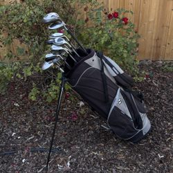 ADAMS IDEA a2OS Hybrid Golf Set (Titleist Driver+3w+3i-pw+sw+putter+OGIO Stand Bag)