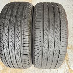 Two Premium Tires 255/50/19 Michelin Primacy Tour With 60-90% Left Good Deal Pair 