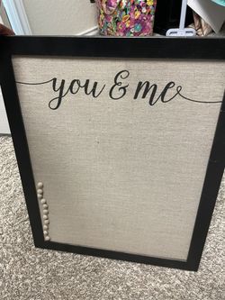You & Me Cork Board