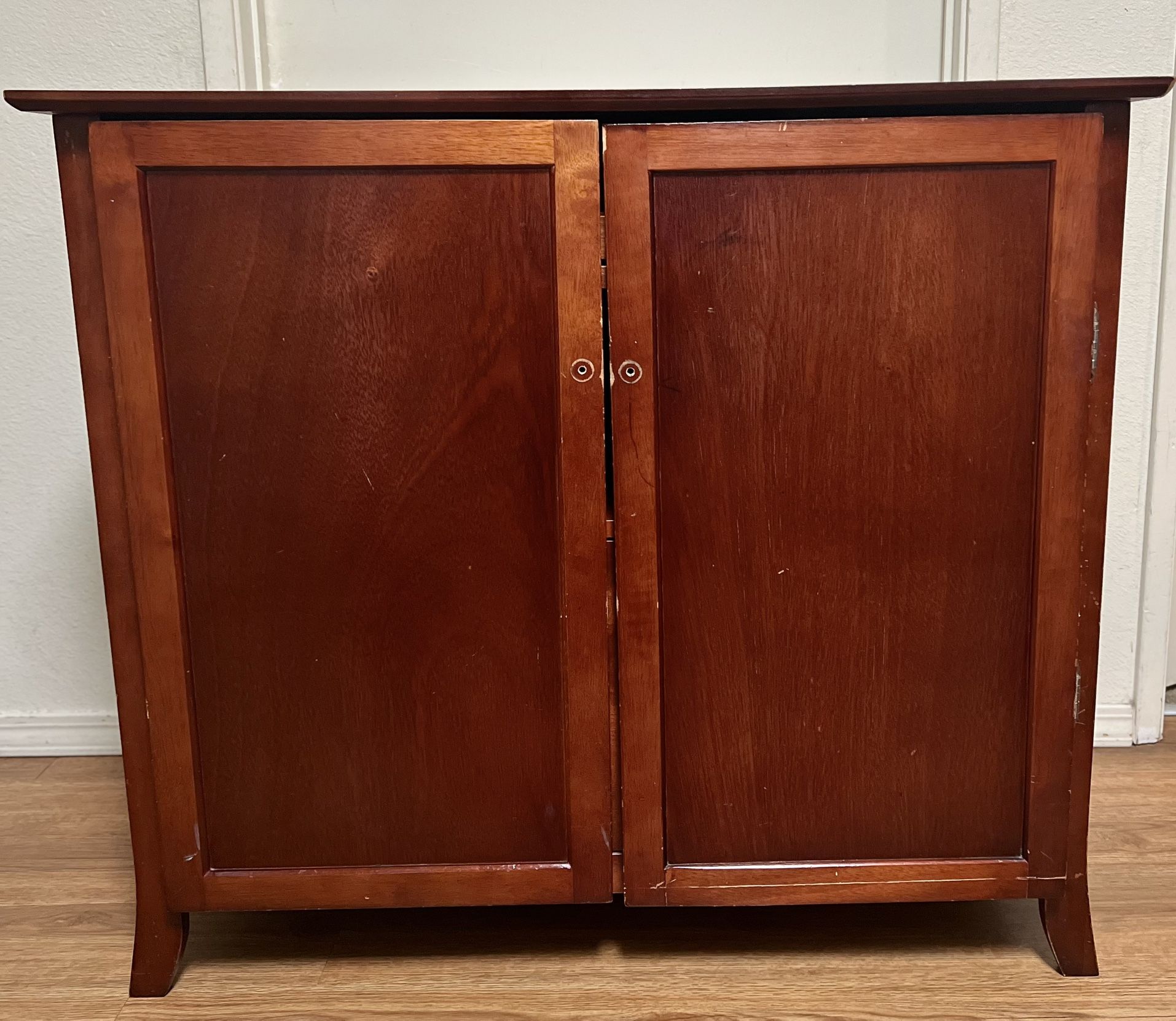 Solid Cherry Wood Desk/ Tv Stand —Great for Fixer-Uppers! 