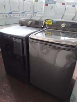 Samsung top load washer and dryer set working perfectly