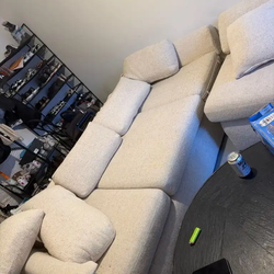 Cream colored couches