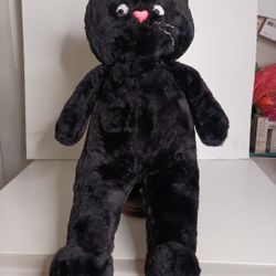 Black Cat Jumbo Plush Pillow Valentines Day Japan Simulation Cat Stuffed Animal