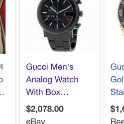 Mens Gucci Watch New Authentic 