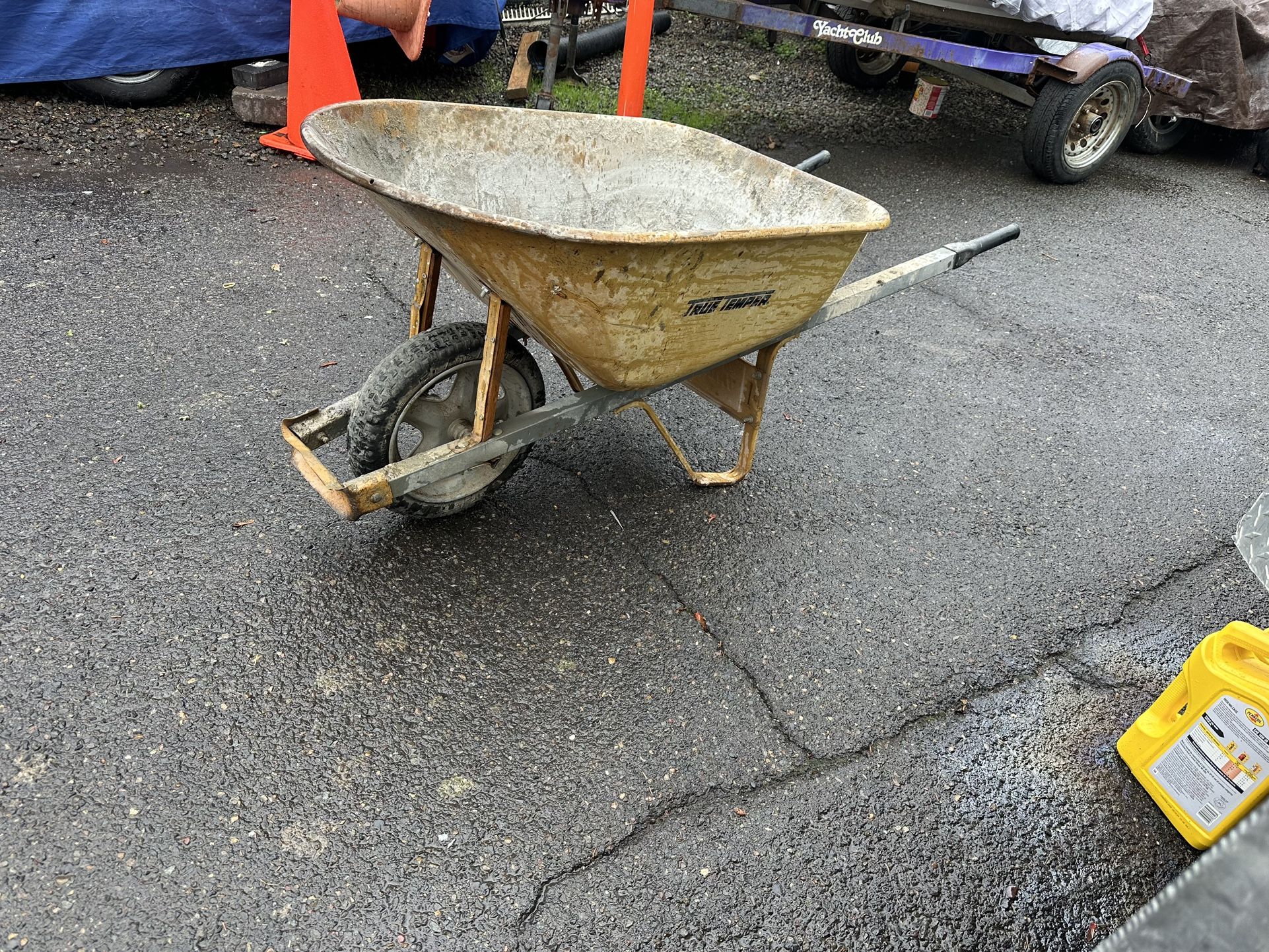 Temper 6 cu. ft. Wheelbarrow with Steel