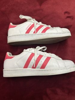  ADIDAS Superstar Pink And White Clamshell Youth 5