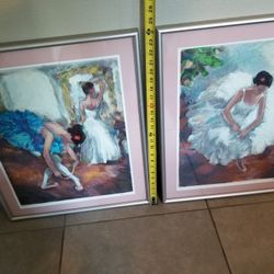 Framed Signed Ballerina Set