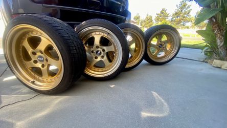 Wheels 18x9.5 5x114.3 5x4.5 Tires 225/40/18 235/40/18