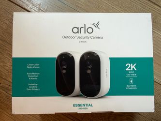 Arlo Essential Wireless Security Camera 2K (3rd Gen) - 2-Cam