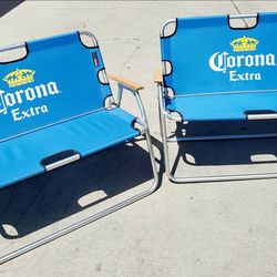 Pair of 2 person foldable aluminum benches in great Condition