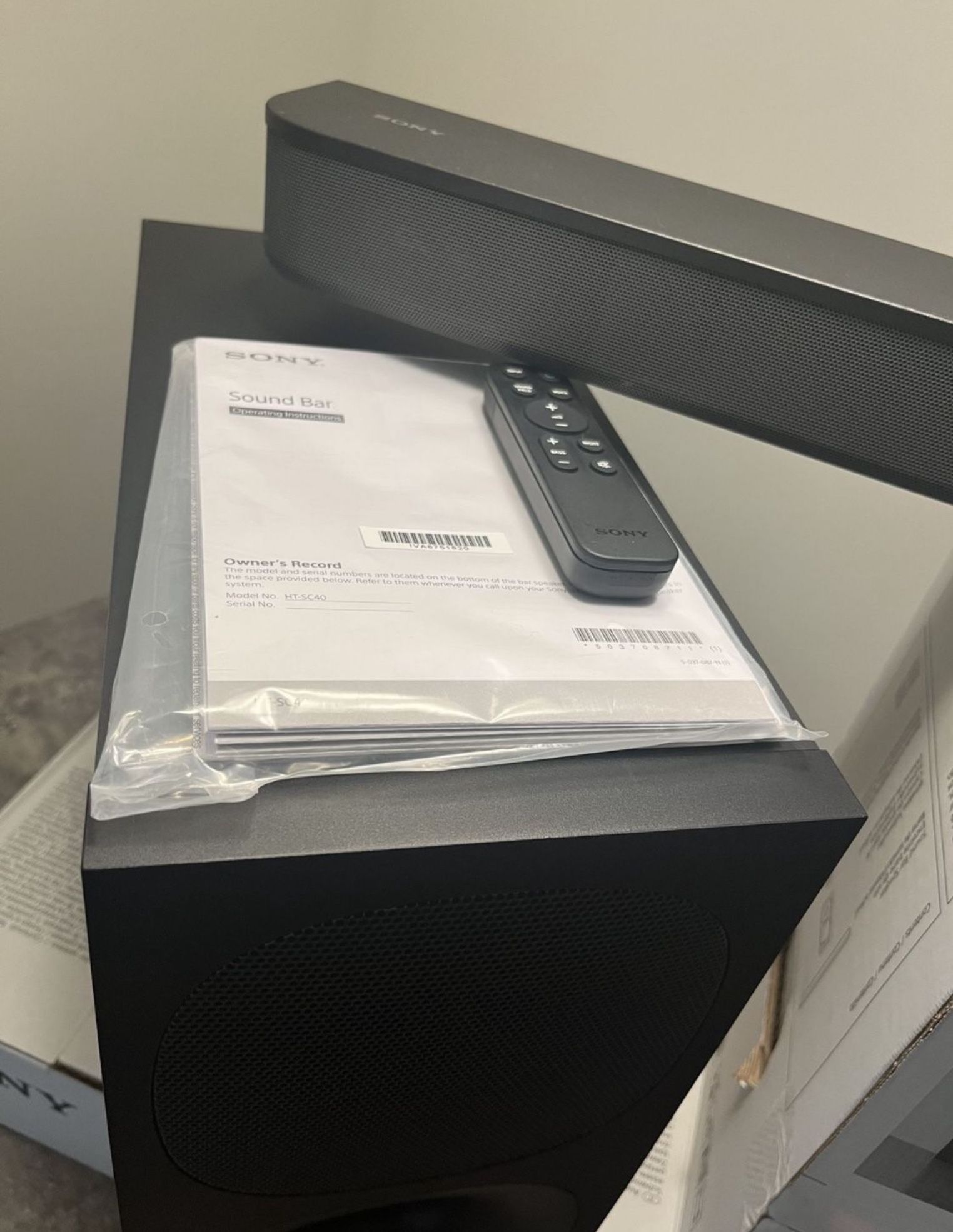 Sony HT-SC40 Soundbar & Powerful Wireless Subwoofer Bundle Home Theatre ...