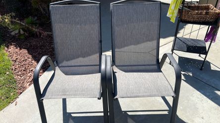 Two patio chairs