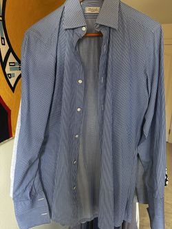 $800 Charvet Paris Dress Shirt French Cuff Made In France