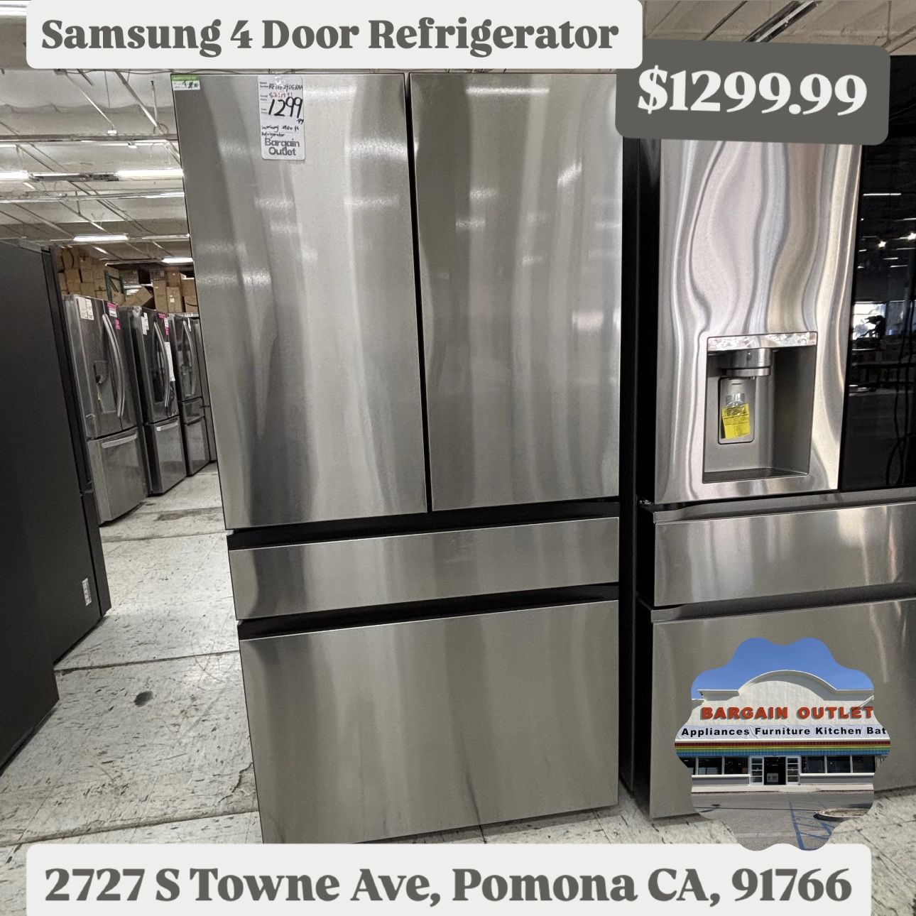 Samsung 4 Door Refrigerator 29 Cu Ft 