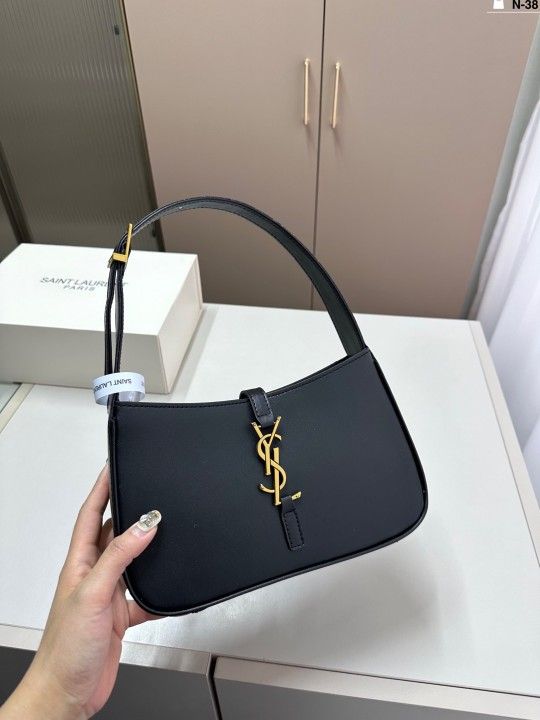 A black handbag