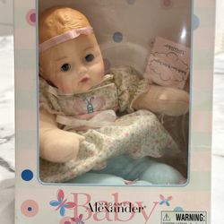 NEW in unopened box — MADAME ALEXANDER BUTTERFLY KISSES MY 1ST HUGGUMS 12" BABY DOLL