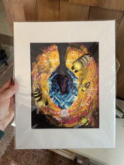 Art Print decor with matting