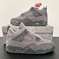 Jordan Air Jordan 4 SE "Smoke Grey" Mid-top Retro Basketball Shoes Men's Gray and Black 