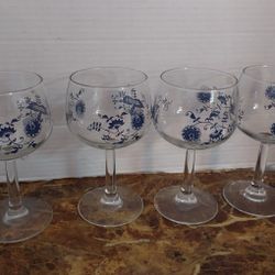 Vintage  - Wine/ Water Goblets 