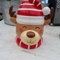 Reindeer Cookie Jar