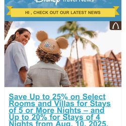 Disney Theme Park Tickets