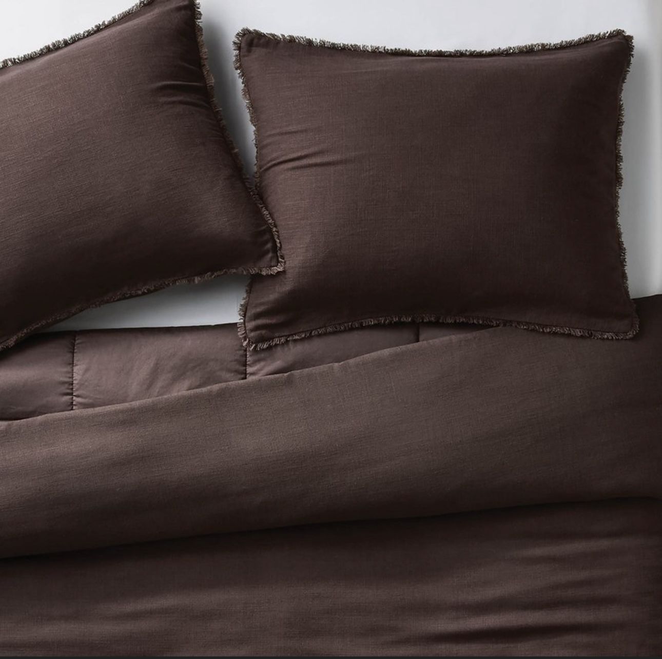 Casaluna Linen Blend Comforter & Sham Set Fig King