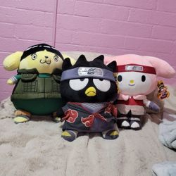 Naruto Shippuden Hello Kitty And Friends Plushies