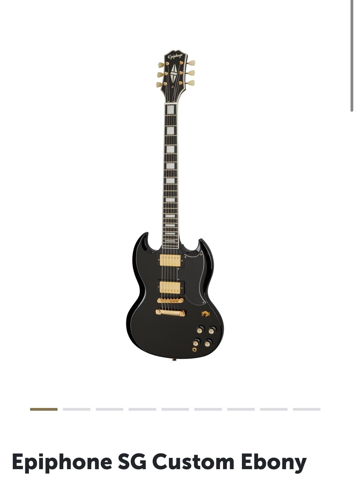 Epiphone SG Custom Ebony