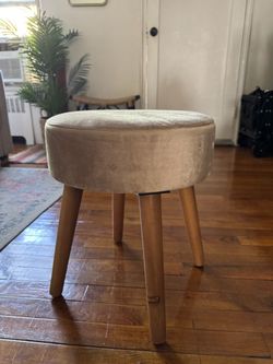 Round Upholstered Stool / Ottoman