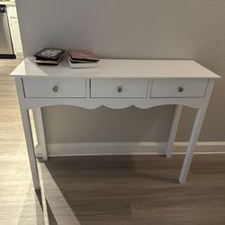 White Entryway Table