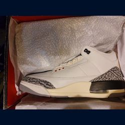 Jordan 3 White Cement reimagined size 12 Ds