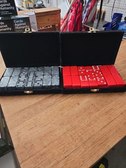 Domino Sets in Carrying Cases – Lot of 2