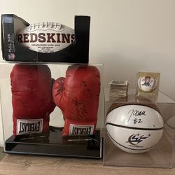 🏈🥊🏀 Sports Memorabilia Bundle – Authenticated 🏀 & Autographed Items  – Priced to Sell! $325 OBO
