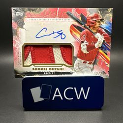 Shohei Ohtani - 2023 Topps Inception RED PATCH AUTO /25 - Angels MVP Dodgers B54