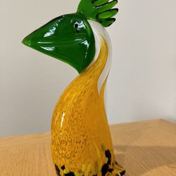 Art Glass Toucan Figurine