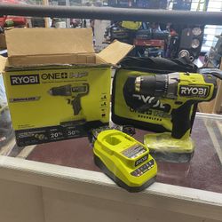 Ryobi One+ HP 18v Brushless Drill Driver w/ 2ah Battery & Charger #PBLDD01K 