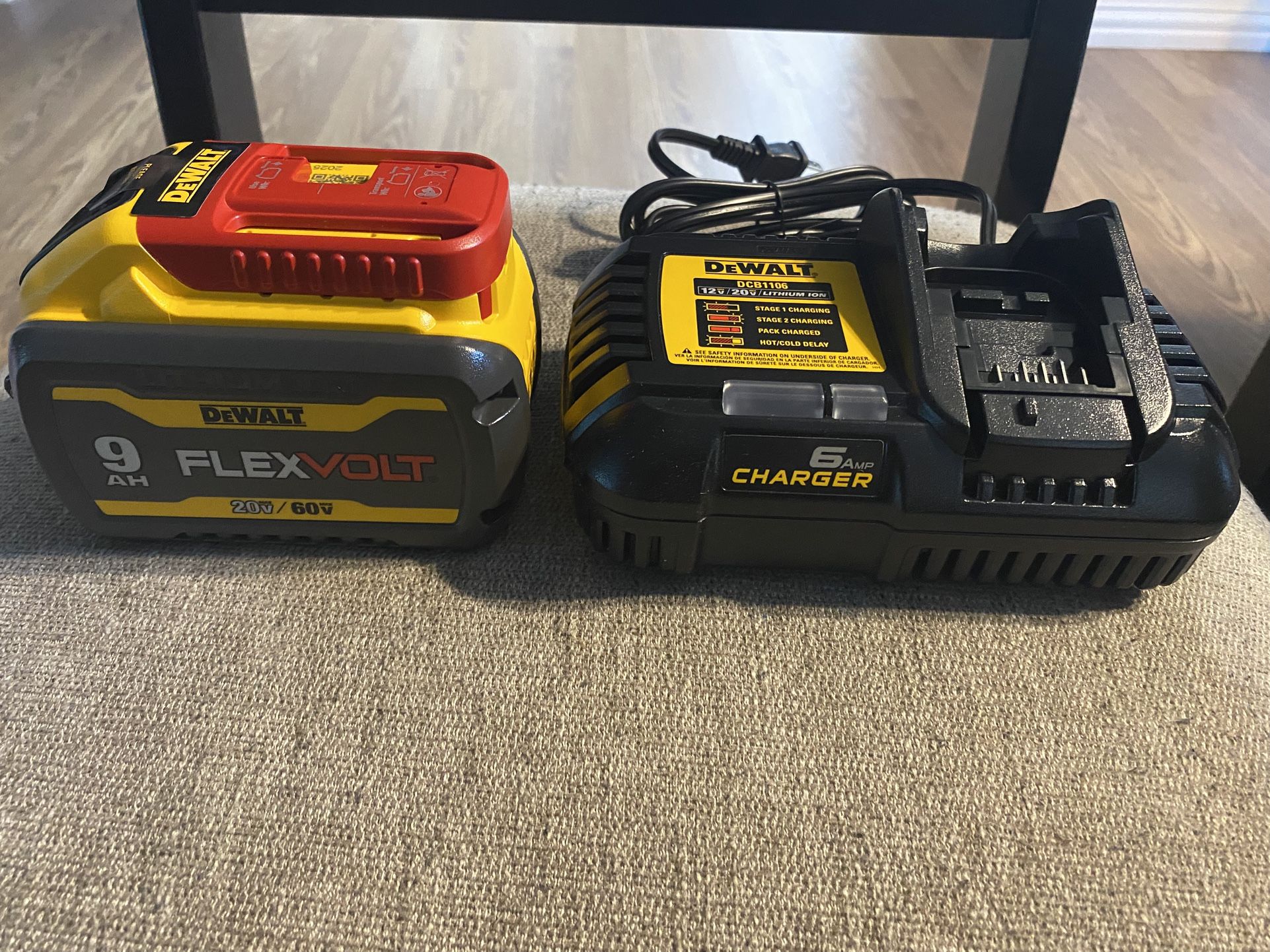 Bateria Dewalt Flexvolt 9AH Y Cargador Rapid 6amp